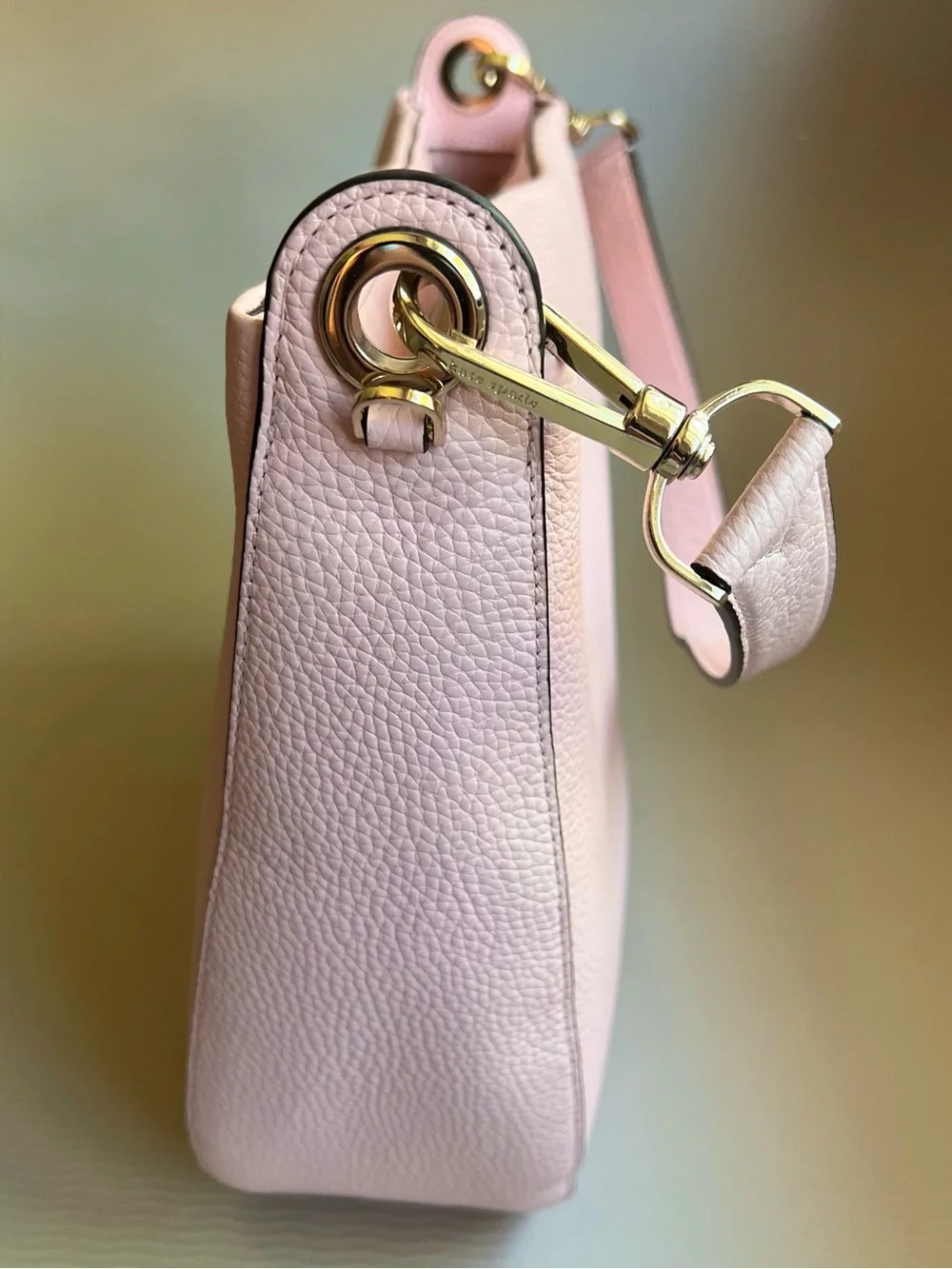 Kate Spade Lexy Large Hobo Shoulder Bag Chalk Pink Leather NWOT